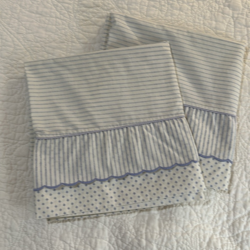 Vintage Laura Ashley King Size Pillow Cases